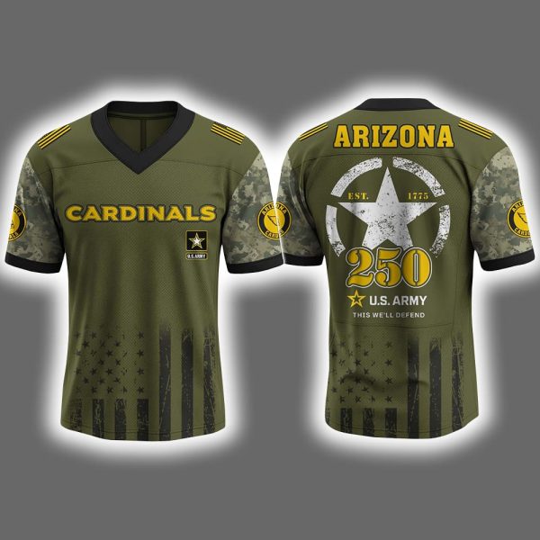 Cardinals US ARMY 250th Birthday Celebration 2025 Jersey