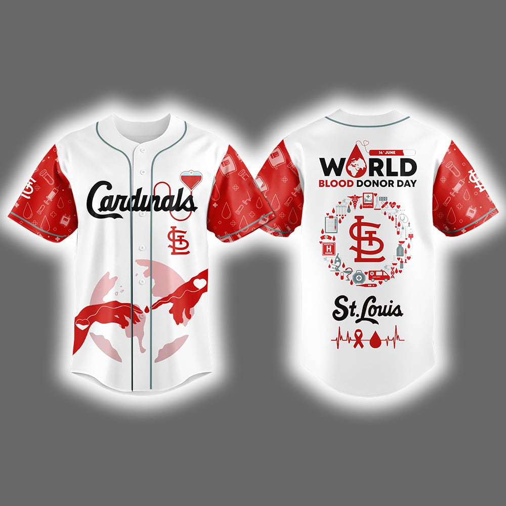 Cardinals World Blood Donor Day 2025 Jersey Cardinals World Blood Donor Day 2025 Jersey
