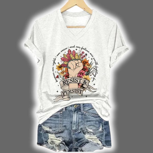 Casual FDT Feminist Print Shirt 2