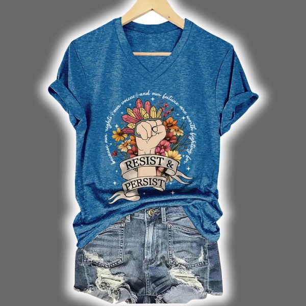 Casual FDT Feminist Print Shirt 3