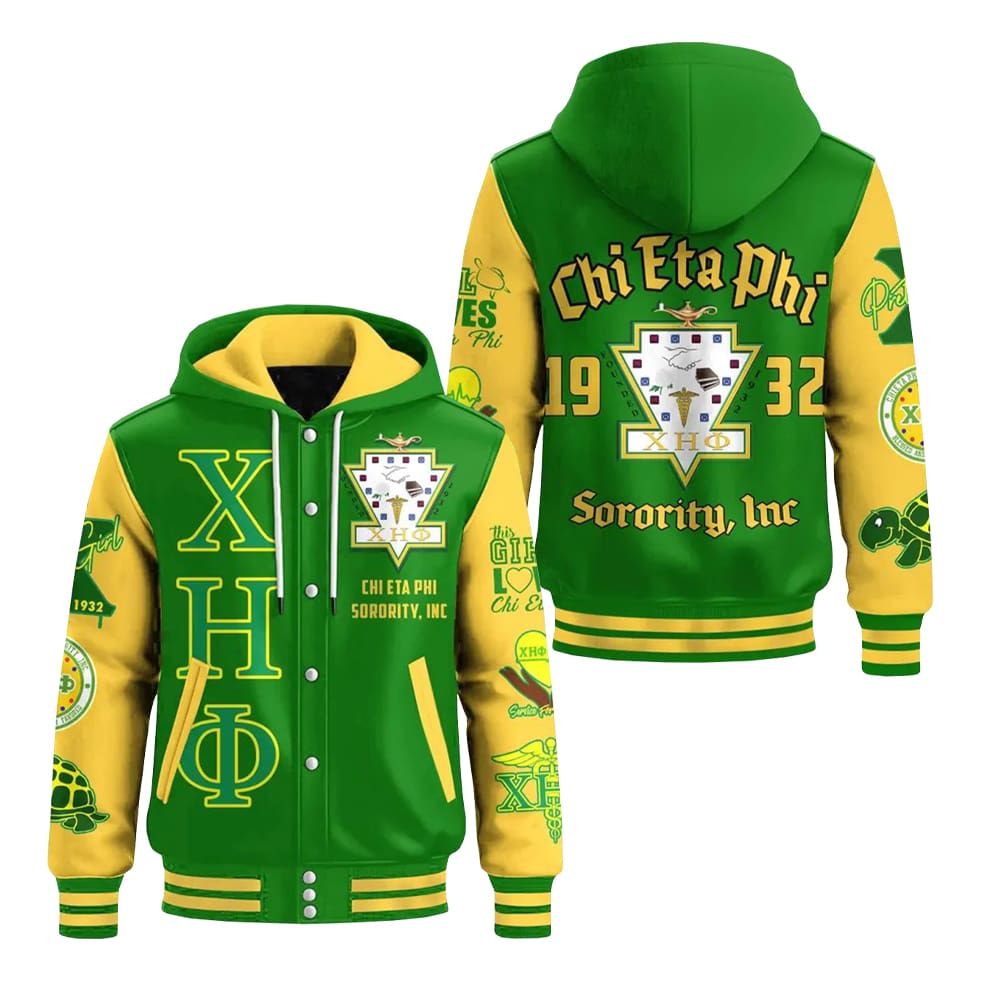 Chi Eta Phi Sorority INC 1932 Hoodie Jacket 1 Chi Eta Phi Sorority INC 1932 Hoodie Jacket