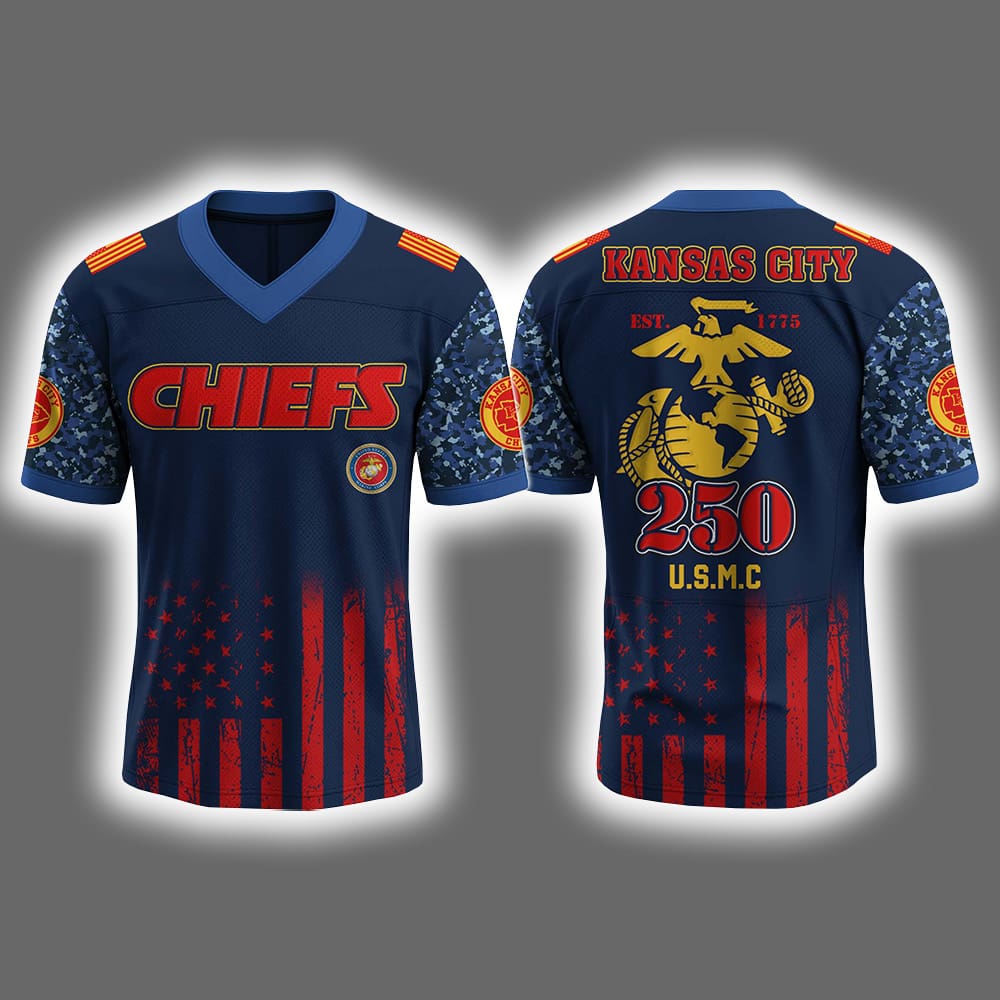 Chiefs US USMC 250th Birthday Jersey 2025 Chiefs US USMC 250th Birthday Jersey 2025