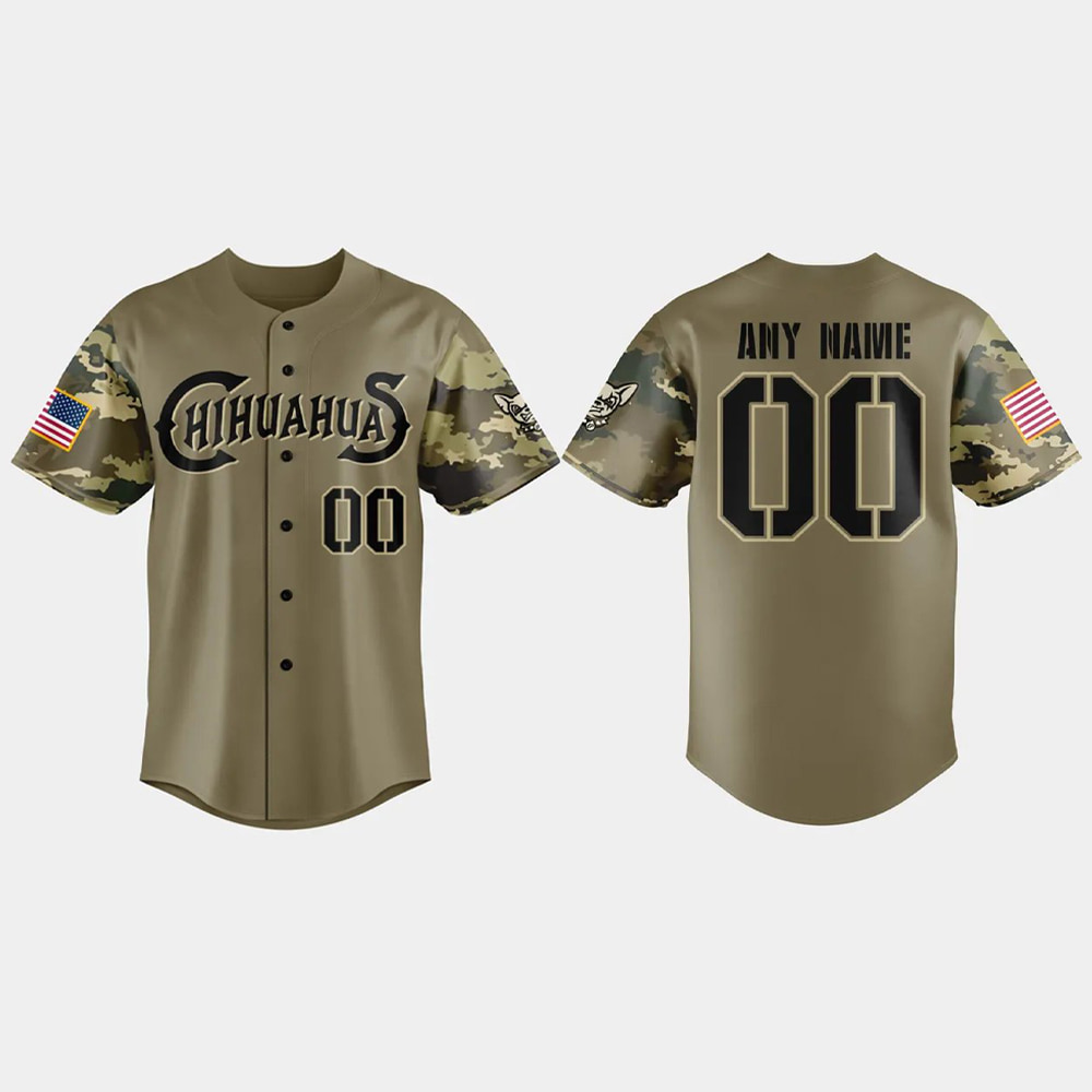 Chihuahuas Military Appreciation Night 2025 Baseball Jersey Chihuahuas Military Appreciation Night 2025 Baseball Jersey