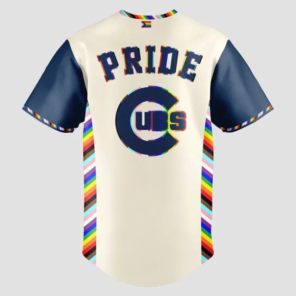 Cubs 2025 Happy Pride Night Jersey 3