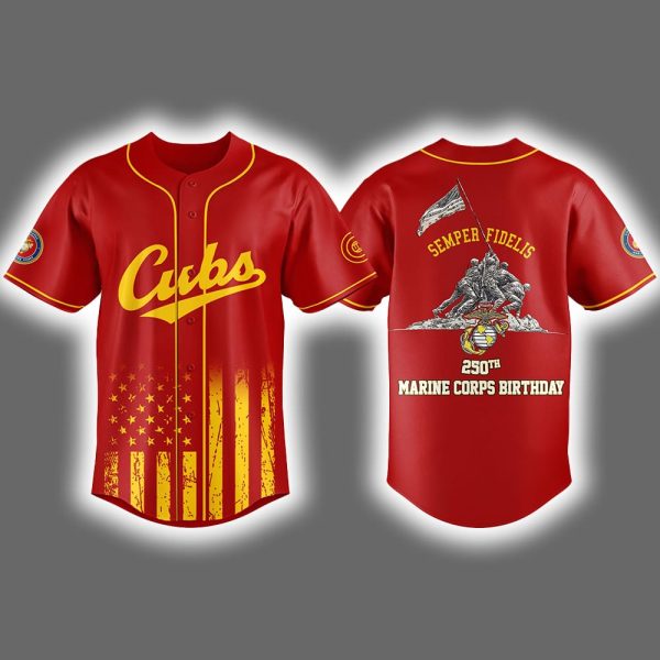 Cubs 250th Marine Corps Birthday Jersey 2025
