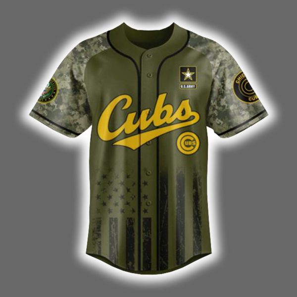 Cubs US ARMY 250th Birthday Celebration Jersey 2025 2