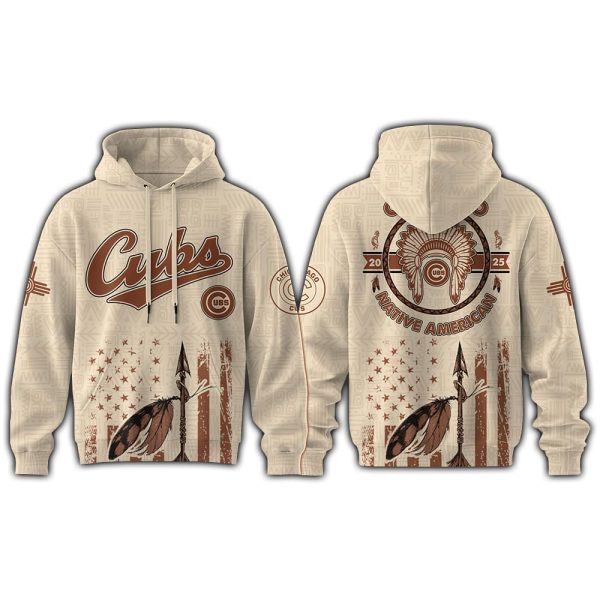 Cubs x Native American Heritage Month 2025 Hoodie Joggers Cap