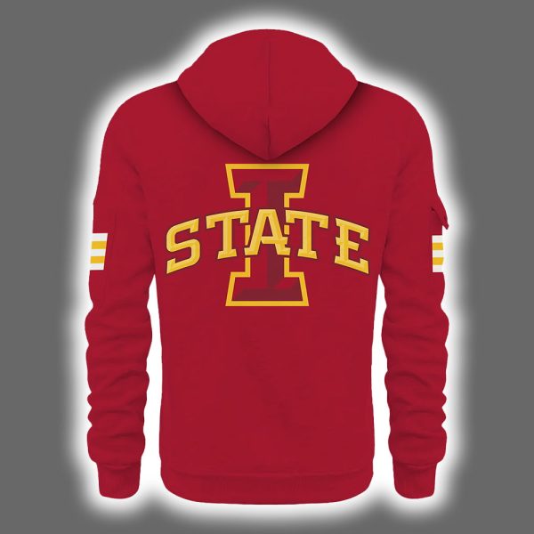 Cyclones Football 2025 Game Day Red Quarter Zip Hoodie 3