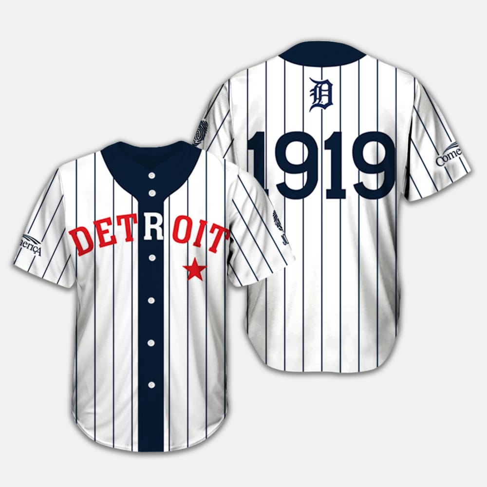 Detroit 19119 Black In Baseball Jersey Detroit 19119 Black In Baseball Jersey