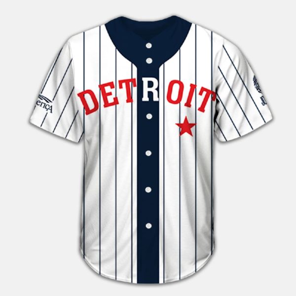Detroit 19119 Black In Baseball Jersey 2