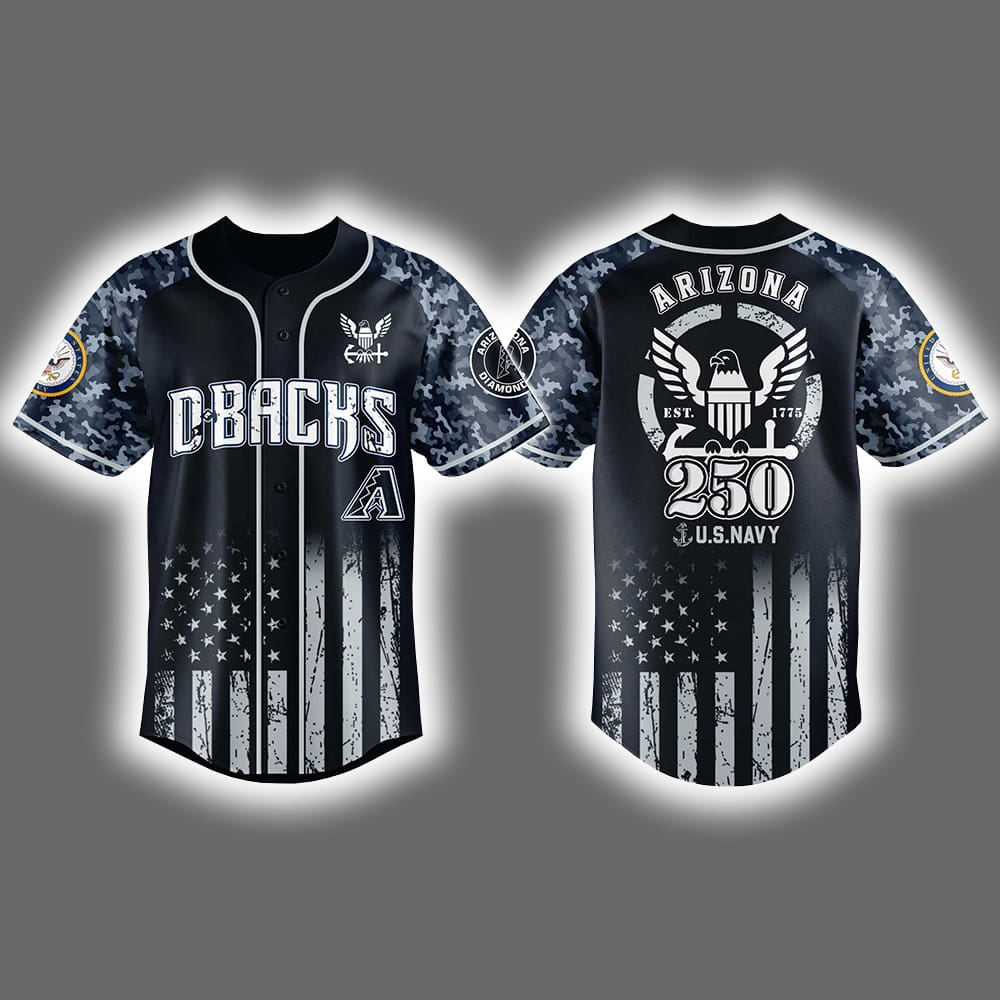 Diamondbacks US Navy 250th Birthday Celebration Jersey 2025 Diamondbacks US Navy 250th Birthday Celebration Jersey 2025