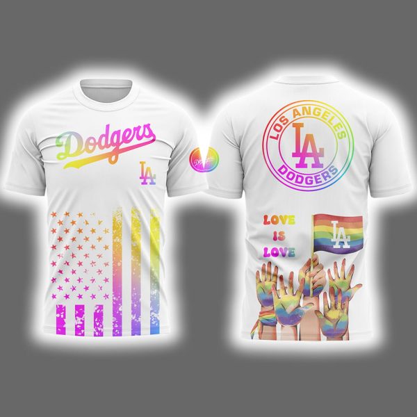 Dodgers 2025 Celebration Pride Month Love Is Love Shirt