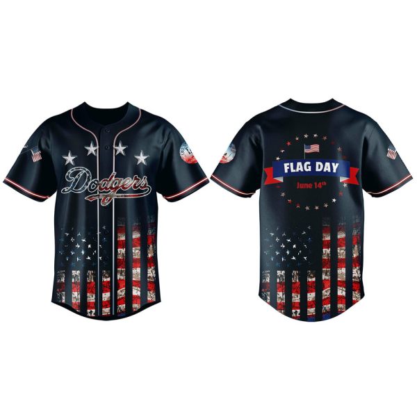 Dodgers 2025 Happy American Flag Day Jersey