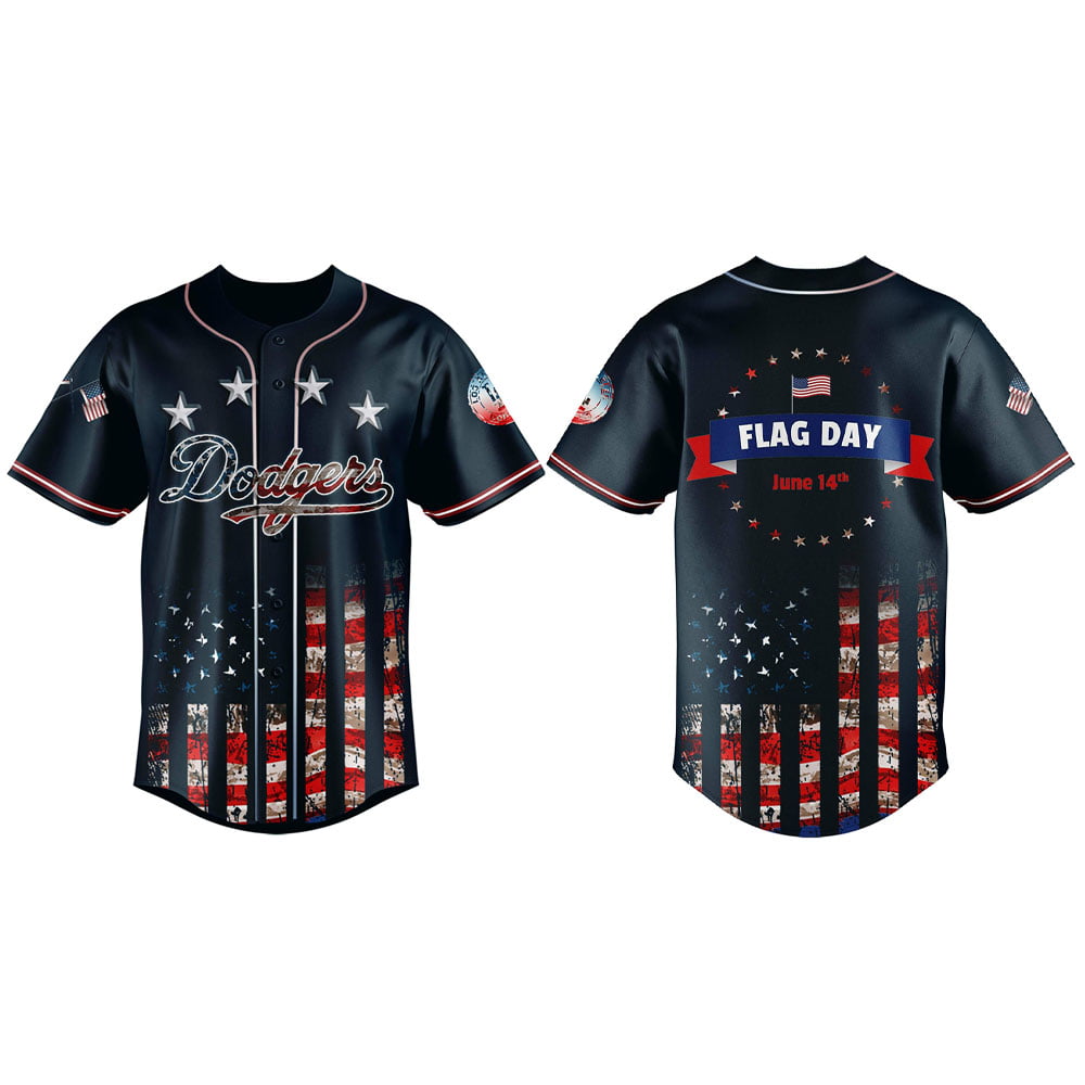 Dodgers 2025 Happy American Flag Day Jersey Dodgers 2025 Happy American Flag Day Jersey