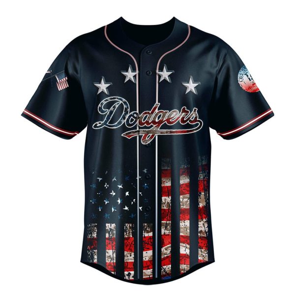 Dodgers 2025 Happy American Flag Day Jersey 2
