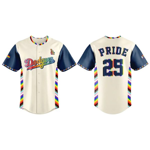 Dodgers 2025 Happy Pride Night Jersey