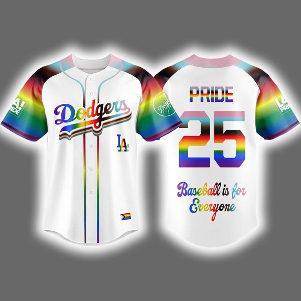 Dodgers 2025 Pride Night Baseball Is For Everyone Jersey