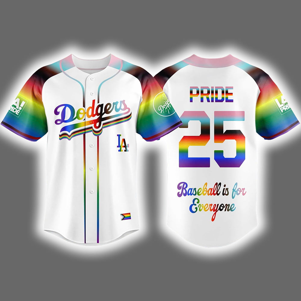 Dodgers 2025 Pride Night Baseball Is For Everyone Jersey Dodgers 2025 Pride Night Baseball Is For Everyone Jersey