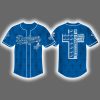 Dodgers I Can Do All Things Through Christ Baseball Jersey