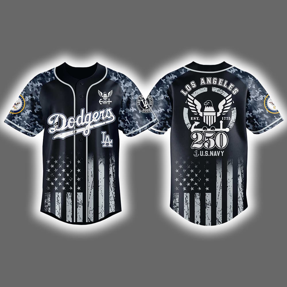 Dodgers US Navy 250th Birthday Celebration Jersey 2025 Dodgers US Navy 250th Birthday Celebration Jersey 2025