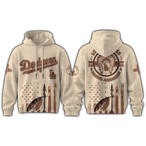 Dodgers x Native American Heritage Month 2025 Hoodie Joggers Cap