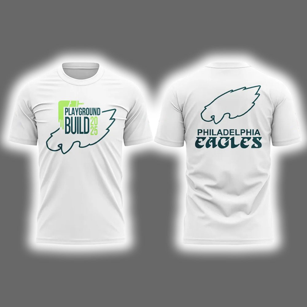 Eagles 2025 Playground Build Stroke Shirt Eagles 2025 Playground Build Stroke Shirt