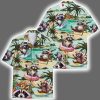Funny Summer Beach Donut Raccoon Hawaiian Shirt