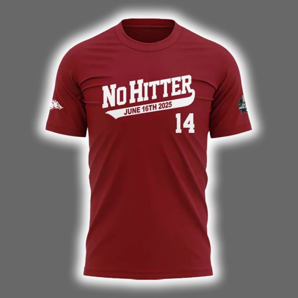 Gage Wood Razorbacks College World Series No Hitter Shirt 2025 2