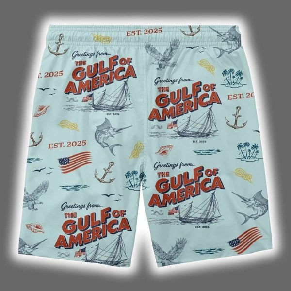 Greetings From The Gulf Of America Est 2025 Tropical Hawaiian Shot 2