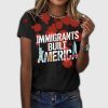 Immigrants Built America Printed Short Sleeve T-Shirt