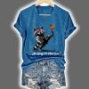 Independence Day FDT NO KINGS IN AMERICA Printed Casual T Shirt 4