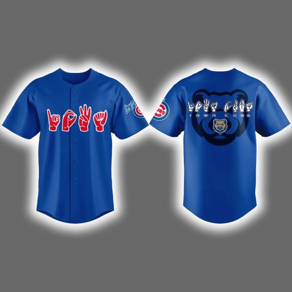 Iowa Cubs American Sign Language Night 2025 Baseball Jersey