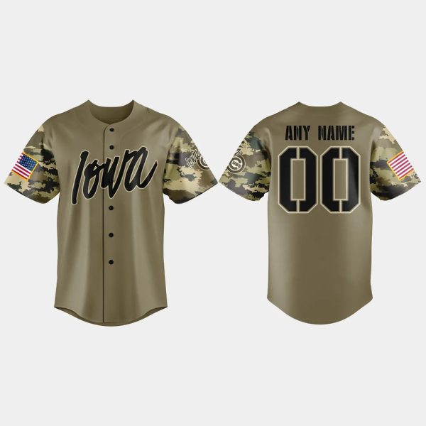 Iowa Cubs Military Appreciation Night 2025 Baseball Jersey