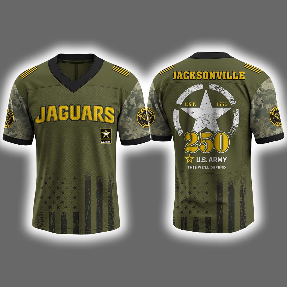 Jaguars US ARMY 250th Birthday Celebration 2025 Jersey Jaguars US ARMY 250th Birthday Celebration 2025 Jersey