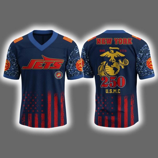 Jets US USMC 250th Birthday Jersey 2025