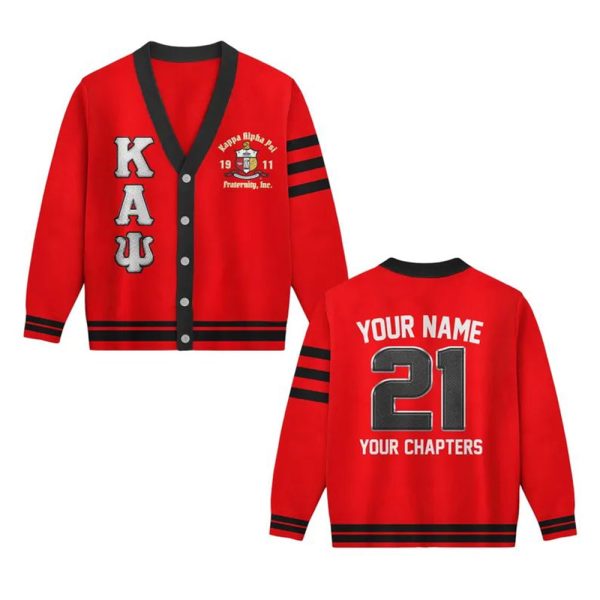 Kappa Alpha Psi Fraternity 1911 Personalized Cardigan 2