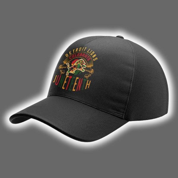 Lions Celebrate Juneteenth 2025 Hoodie Joggers Cap 2