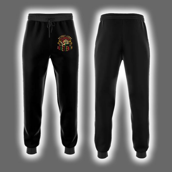 Lions Celebrate Juneteenth 2025 Hoodie Joggers Cap 3