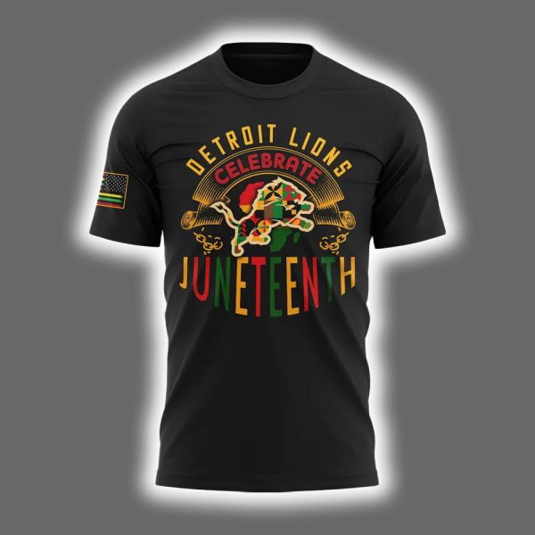 Lions Celebrate Juneteenth 2025 Shirt 2