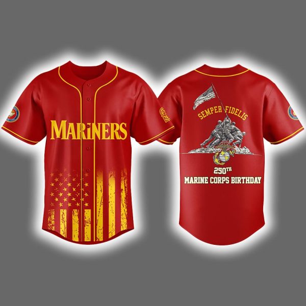 Mariners 250th Marine Corps Birthday Jersey 2025