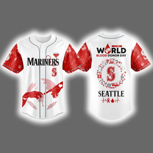 Mariners World Blood Donor Day 2025 Jersey