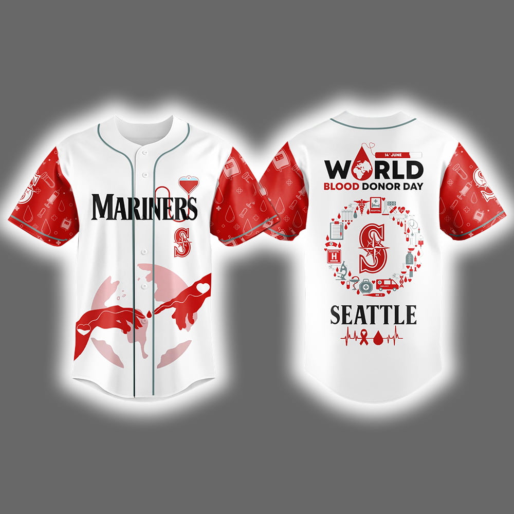 Mariners World Blood Donor Day 2025 Jersey Mariners World Blood Donor Day 2025 Jersey