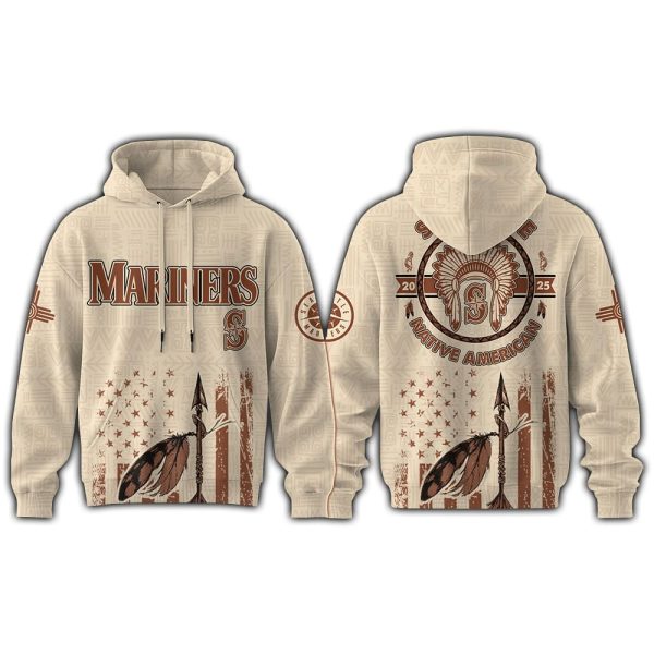 Mariners x Native American Heritage Month 2025 Hoodie Joggers Cap