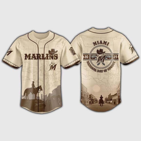 Marlins 2025 National Day Of Cowboy Jersey