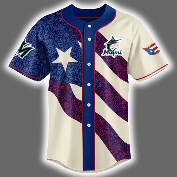Marlins Puerto Rican Heritage Baseball Jersey 2025 2