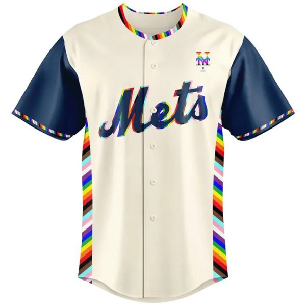 Mets 2025 Happy Pride Night Jersey 2