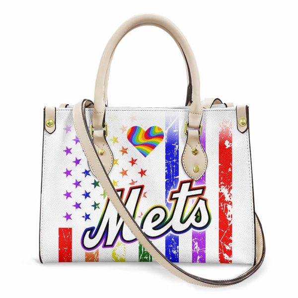 Mets Happy Pride Month Leather Handbag 2025 2