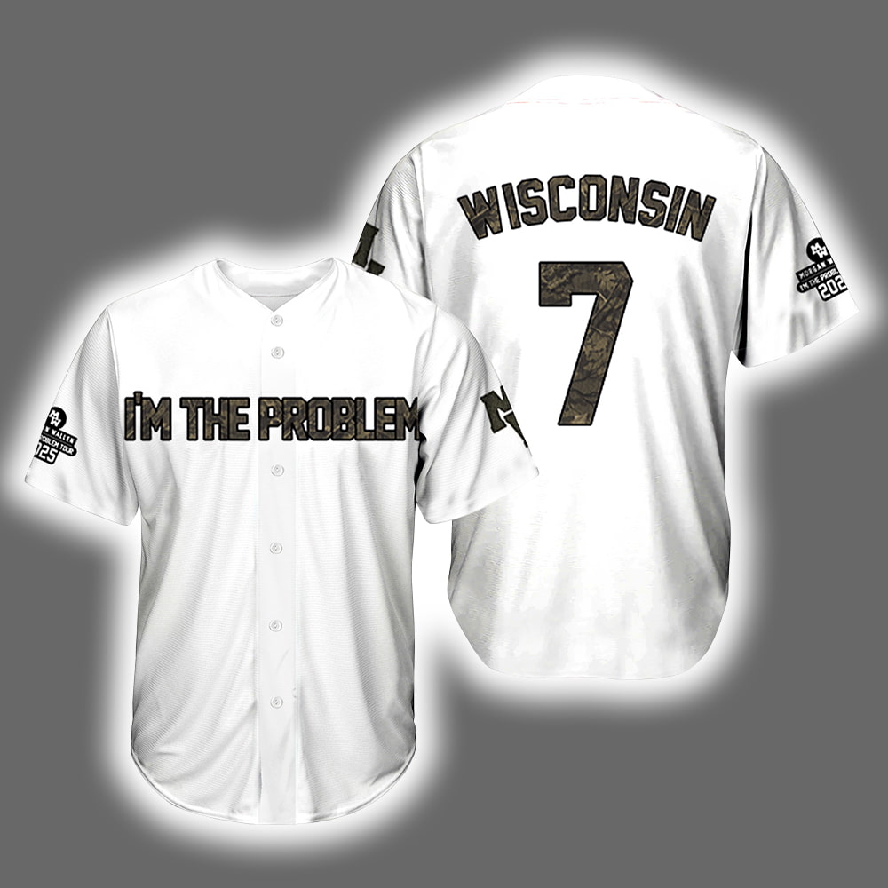 Morgan Wallen I'm The Problem Wisconsin Badgers Jersey Morgan Wallen I'm The Problem Wisconsin Badgers Jersey