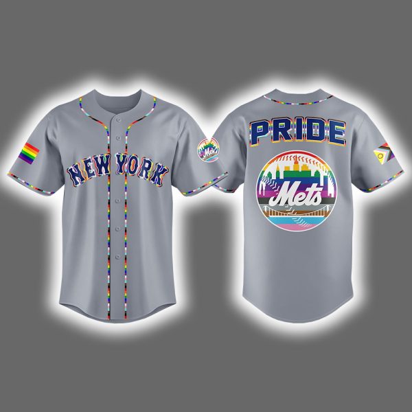 NY Mets Celebration Pride Month 2025 Baseball Jersey