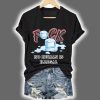 No Human Is Illegal Print V-Neck T-Shirt
